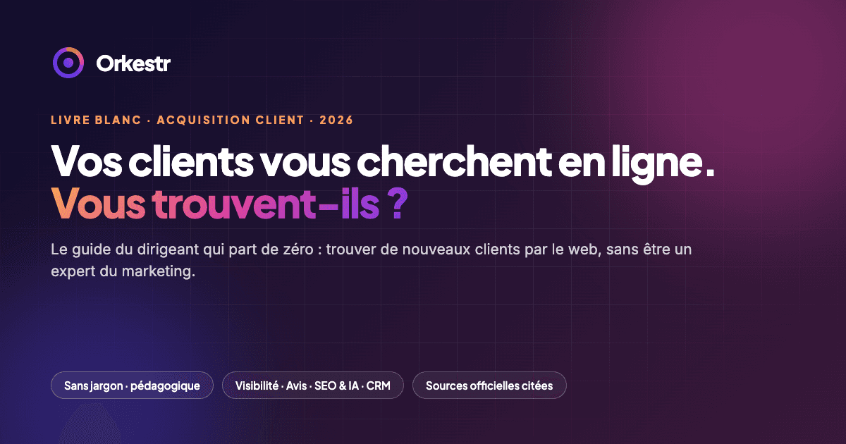 Couverture du livre blanc Acquisition client Orkestr