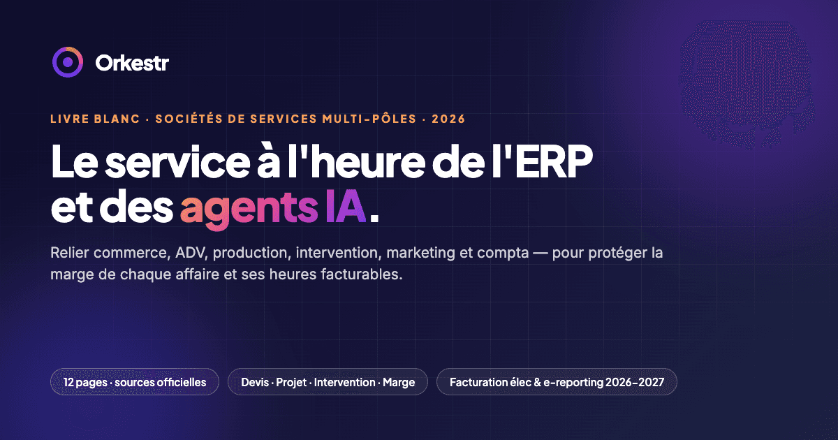 Couverture du livre blanc Sociétés de services Orkestr
