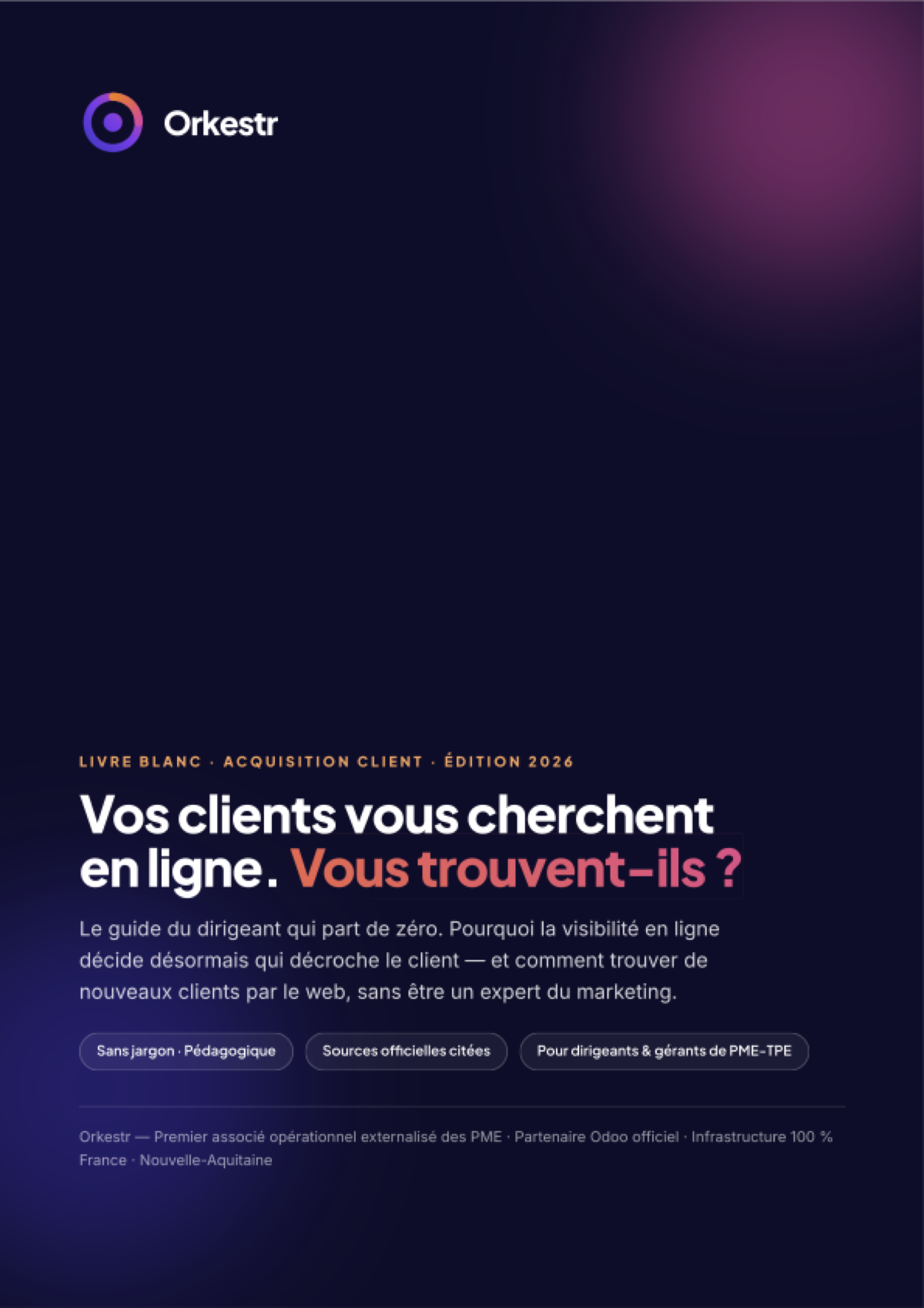 Couverture du livre blanc Acquisition client Orkestr