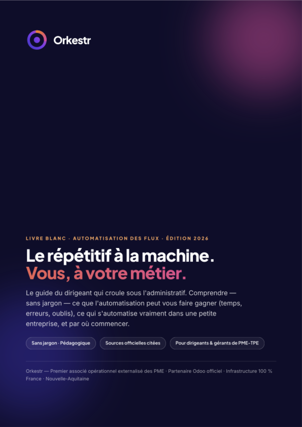 Couverture du livre blanc Automatisation des flux Orkestr