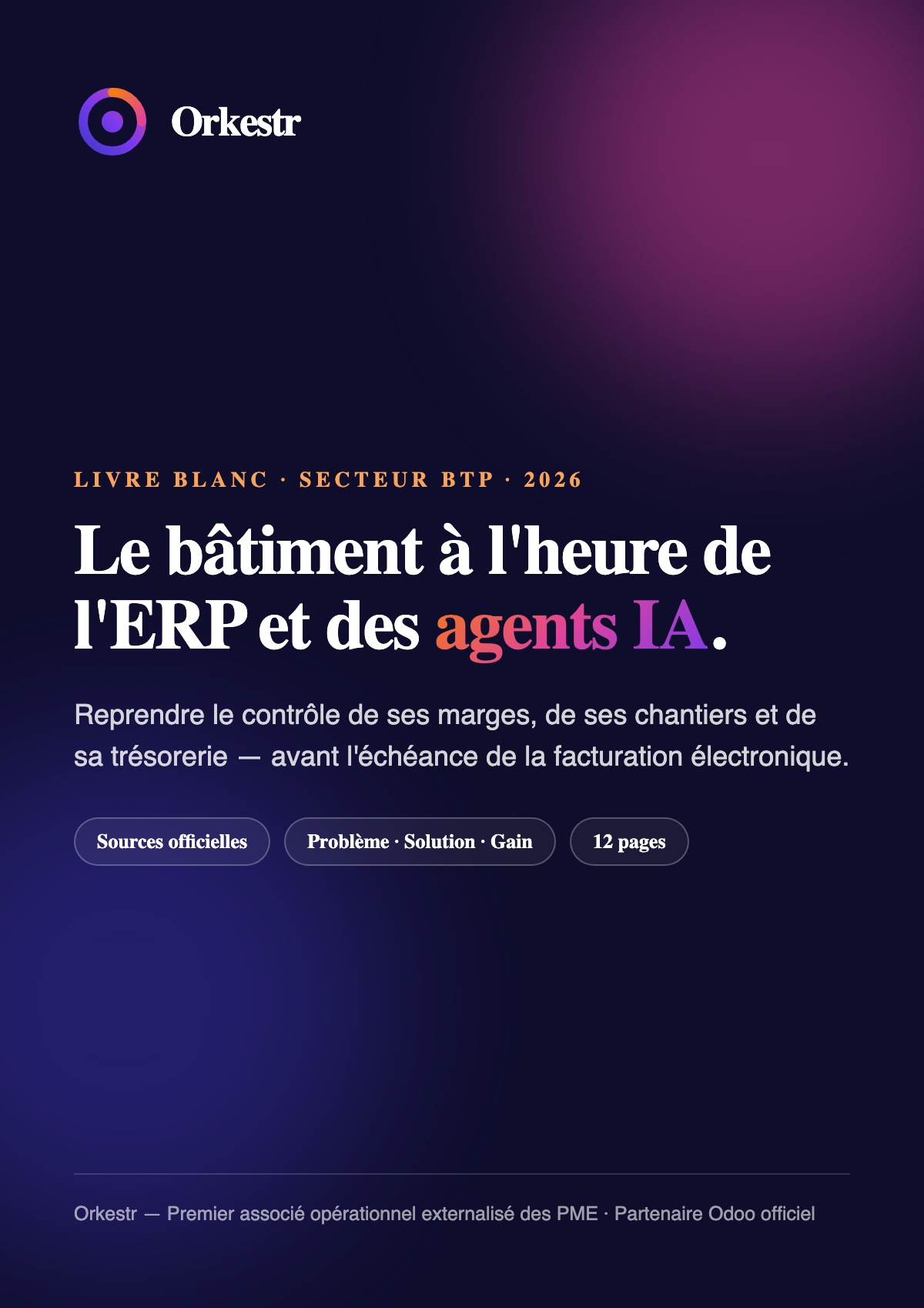 Couverture du livre blanc BTP Orkestr